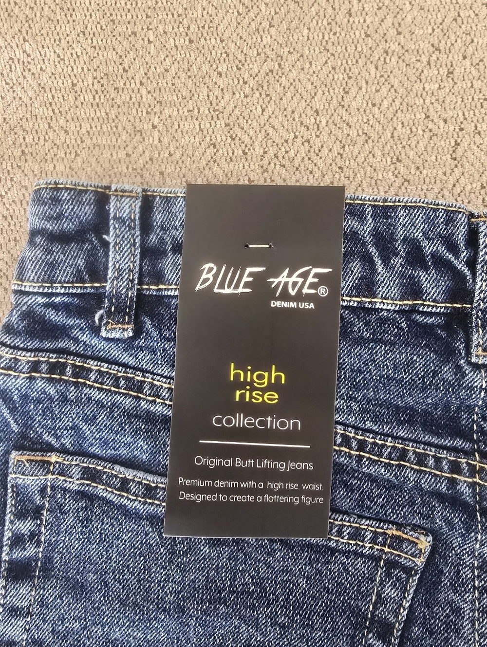 Blue Age Butt Lifting High Rise Distressed JS-2021 Jean Shorts - Size Medium - Picture 3 of 10